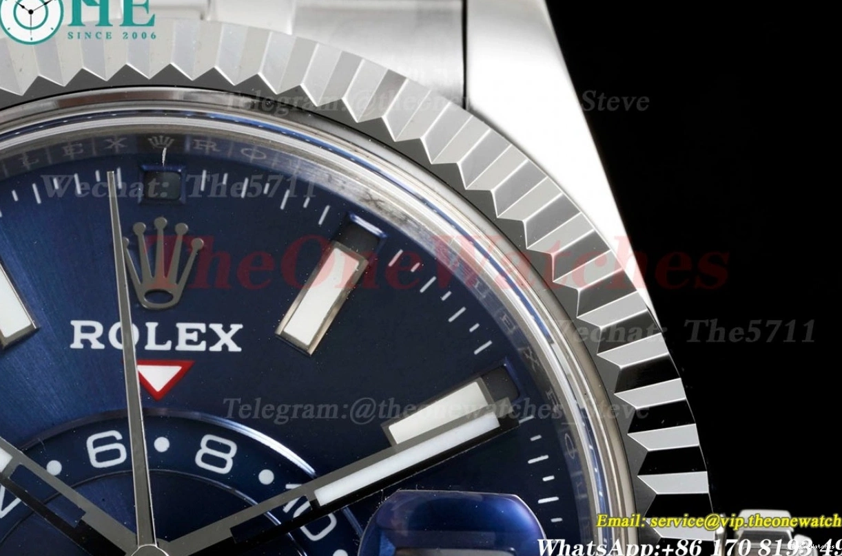 SS FNF Jubilee A9001 SS SkyDweller Blue Stk 42mm 326934  0219